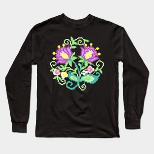 Floral traditional design 04 Long Sleeve T-Shirt